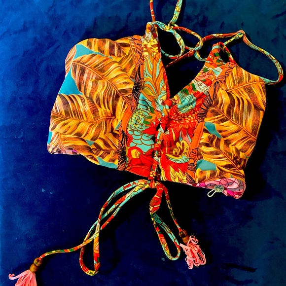 Maaji lace up t back bikini top size L - Picture 1 of 2